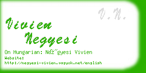 vivien negyesi business card